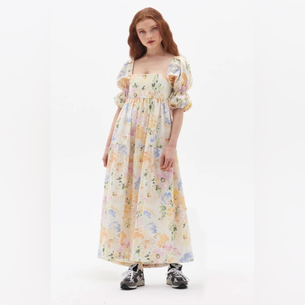 Damson Madder floral bow back dress